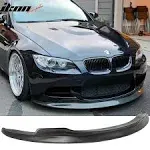 Fits 08-13 BMW E90 E92 E93 M3 PU Front Bumper Spoiler V Style Unpainted Black