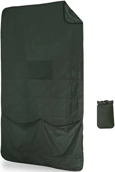  Layover Ultra-Compact Packable Down Blanket for Travel &amp; Camping - Spruce