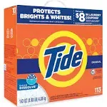 Tide Powder Laundry Detergent, Original Scent, 143 oz Box, 2/Carton