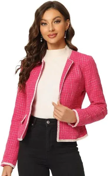 Allegra K tweed jacket