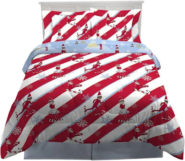 Elf On The Shelf Kids Bedding Soft Comforter and Sheet Set with Sham