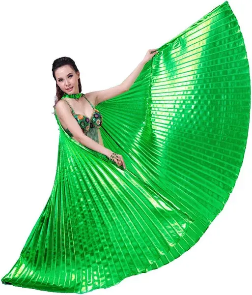 Wuchieal Women's Egyptian Egypt Belly Dance Costume Bifurcate Isis Wings