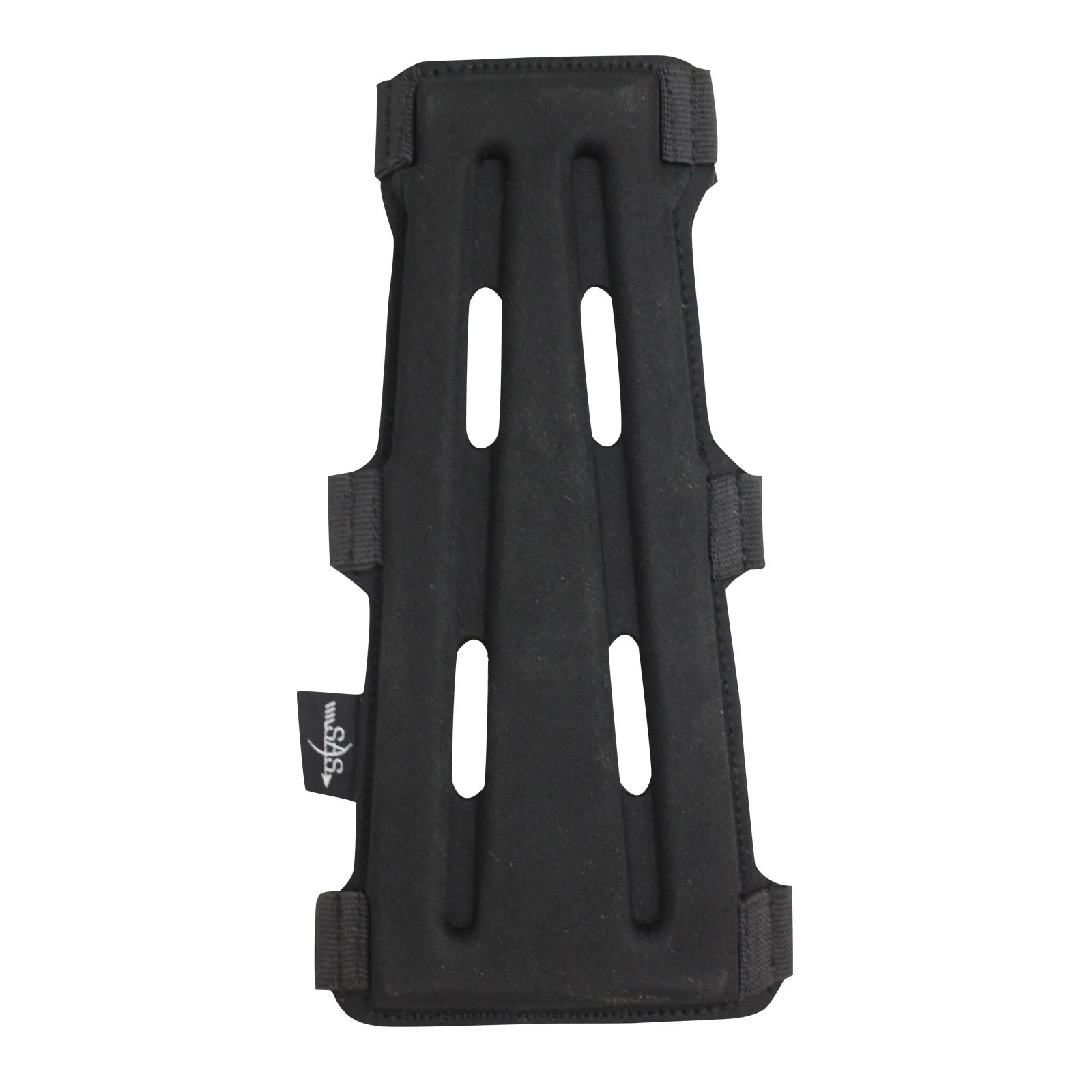 SAS 8" Black Armguard with 3-Strap Buckles