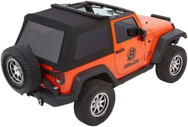 Bestop 54922-35 - Trektop NX Glide Convertible Soft Top - (Black Diamond)