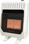 20,000 BTU, Dual Fuel Ventless Infrared Plaque Heater with Base and Blower, T-Stat Control IR16T-BB