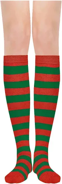 HDE Women's Extra Long Striped Socks Over Knee High Opaque Stockings