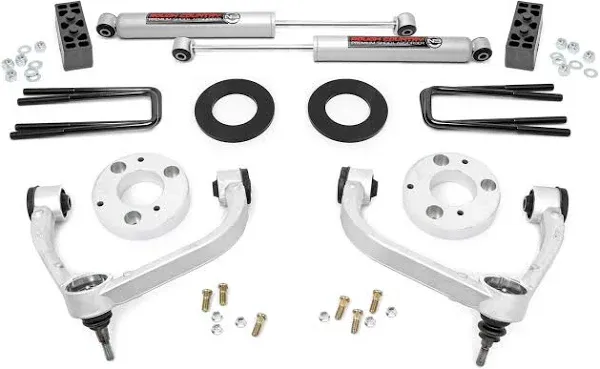 Rough Country 3&#034; Bolt-On Lift Kit w/N3 Shocks for 09-13 F-150 4WD - 51013