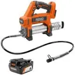 Ridgid 18V Cordless Grease Gun with 18V Lithium-Ion 4.0 Ah