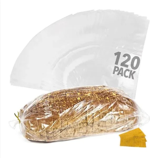 Impresa 120 Pack Plastic Bread Bags