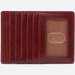 Hobo Euro Slide Card Case - Claret