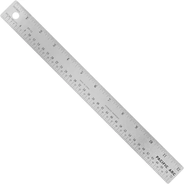 Pacific Arc Stainless Steel Ruler