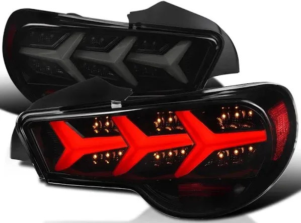 Black/Smoke Fits 2013-2016 Scion FRS LED Tail Lights+Sequent<wbr/>ial LED Signal Tube