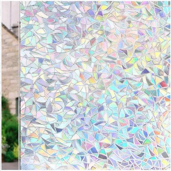 CottonColors 3D Rainbow Window Privacy Film