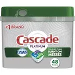 Cascade Platinum ActionPacs Dishwasher Detergent, Fresh Scent - 26.7 oz tub