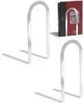 Set of 8 Book Ends - Chrome