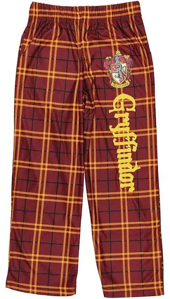 INTIMO Harry Potter Big Boys Houses Plaid Pajama Lounge Pants