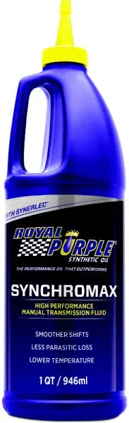 Royal Purple Synchromax Synthetic Manual Transmission Fluid - 1 Quart