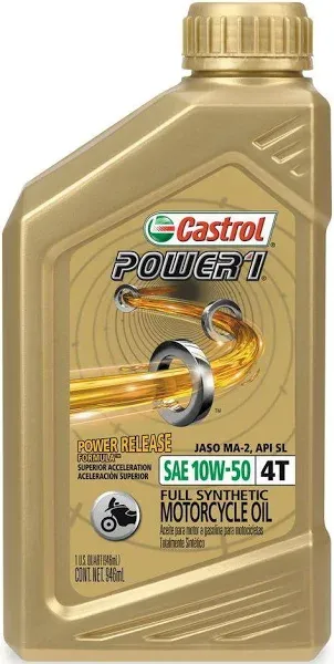 Castrol Power 1 4T Synthetic Oil 10W50