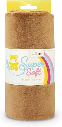 kullaloo Plush Fabric | Solid Brown Minky Fabric for Sewing | Super Soft Cuddle Material | 39.5x29.5 | Plushies, Baby Blankets, Pillows, Dog Beds, Cat Beds, Beanies, Baby Accessories, Apparel & More