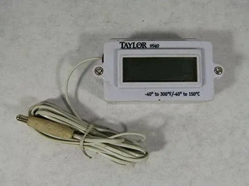 Taylor 9940N Digital Panel-Mount Thermometer w/ -40 to 300 Degree Capacity