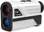 Wosports  ‎H-100 Golf Rangefinder Laser Distance Finder - White - Excellent