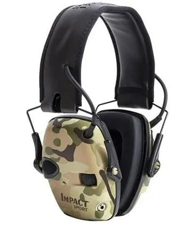 Howard Leight R-02526 by Honeywell Impact Sport Sound Amplification Electronic Shooting Earmuff, Multicam