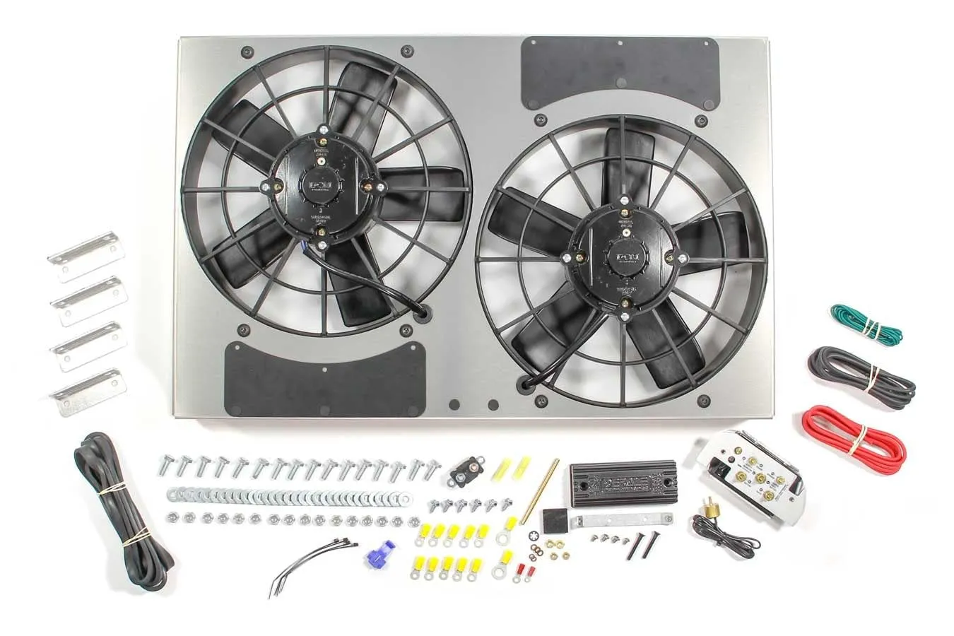 DERALE PWM Dual Rad Fan/ Aluminum Shroud Assembly