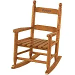 Miles Kimball Personalized Childrens Rocking Chair, Features Classic Rocker Design and Hardwood Construction, Natural Finish