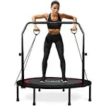 Ravs Mini Trampoline for Kids Adults 40"/48" Foldable Fitness Rebounder Kids Trampoline