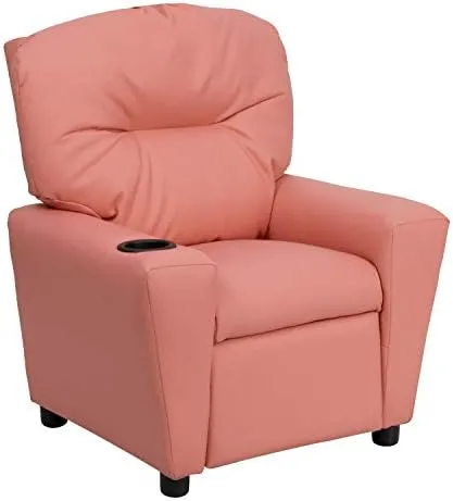 Emma + Oliver Kids Recliner with Cup Holder