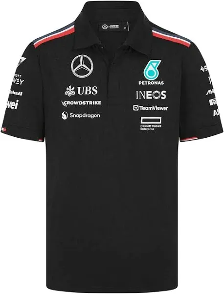 Mercedes AMG Petronas F1 2024 Team Driver T-Shirt - Black