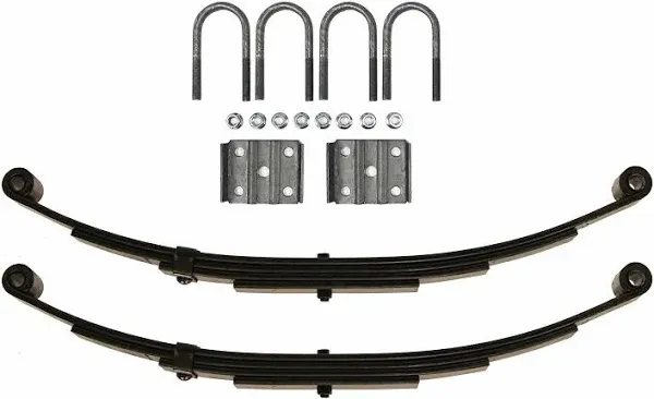 3500lb Single Trailer Axle Suspension Kit 1750lb Leaf Springs &amp; Ubolt Kit