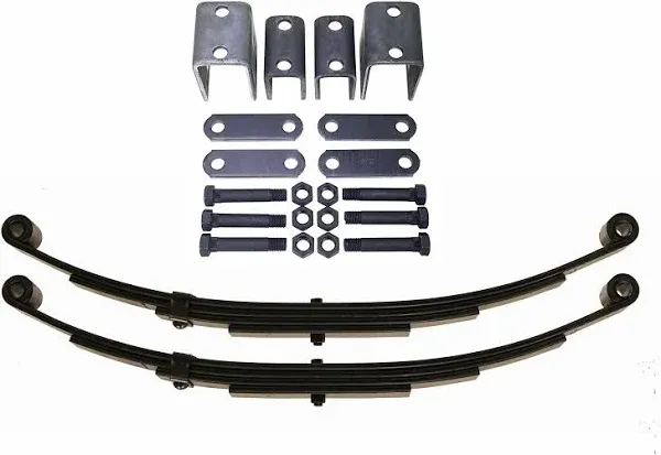 LIBRA 3500lb Single Trailer Axle Suspension Kit 1750lb Leaf Springs & Ubolt Kit