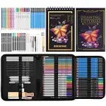 Professional Drawing Supplies Art Set –73 Piece Sketching Kit with Sketch Book