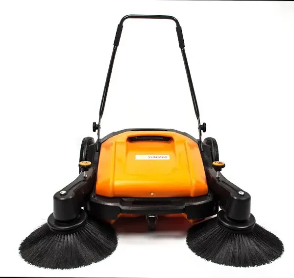 SUNMAX RT980S 38" Manual Push Powered Floor Sweeper, 38,000 sqft/h, Air Filter for Dust Control