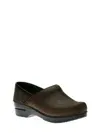 Shop Dansko Women's Professional Clog In Anitque Brown/black In Multi