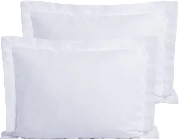 FLXXIE European Shams, Pack of 2 Microfiber Throw Pillow Covers, Ultra Soft and