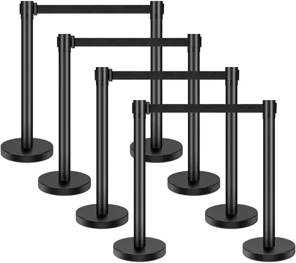 VEVOR Crowd Control Stanchion Set of 8 Pieces