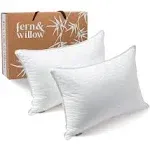 Fern & Willow Luxury Down Alternative Plush Adjustable Fill Pillow, King, 2 Pack