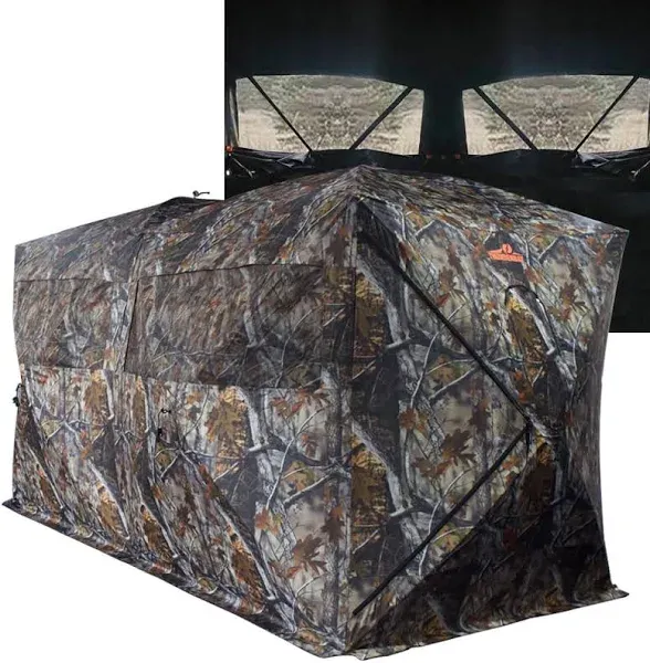  Bunkhouse Pop Up Portable 6 Person Side-by-Side Hunting 6 Person Bunkhouse