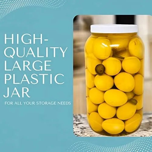 CLEARVIEW 1 Gallon Plastic Jar - 1 Pack | Containers and Organization (128 Ou...