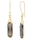 Robert Lee Morris Women's Faceted Stone Long Drop Earrings