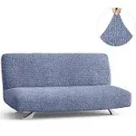 PAULATO by GA.I.CO. Futon Sofa Bed Slipcover - Solid Blue - Futon Cover