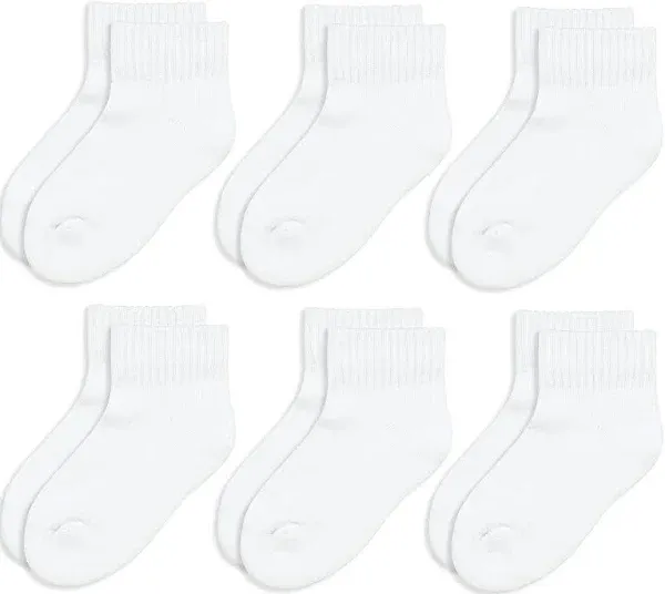 Jefferies Socks Big Boys' Seamless-Toe Quarter Athletic Socks (Pack of 6)