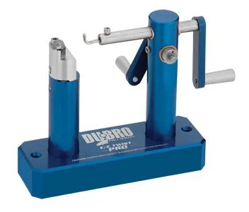 DU-BRO Fishing E/Z Twist Pro Deluxe Leader Tool, 5-22 Gauge, Blue