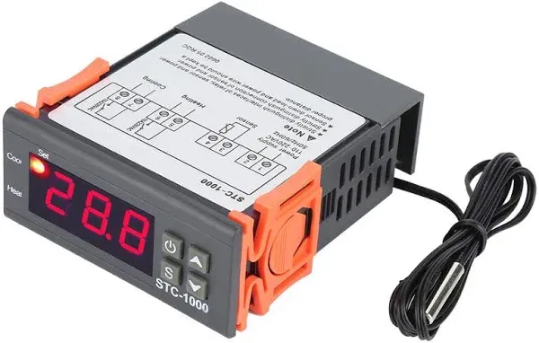 220V Digital STC.1000 Temperature Controller Temp Sensor Thermostat Control.NEW