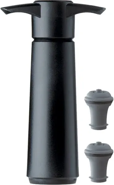 Vacu Vin Wine Saver Pump Black with Vacuum Wine Stopper - Keep Your Wine Fres...