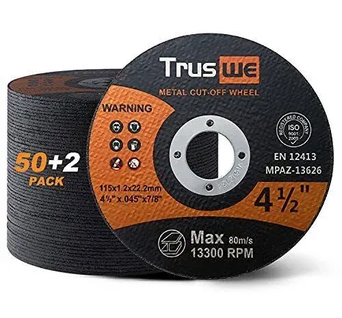 Cut Off Wheels 4 1/2 Inch - 105 Pack Cut Off Wheels Metal and Stainless Steel Cutting Wheel for Angle Grinder Ultra Thin Cut-Off Wheel Cutting Disc