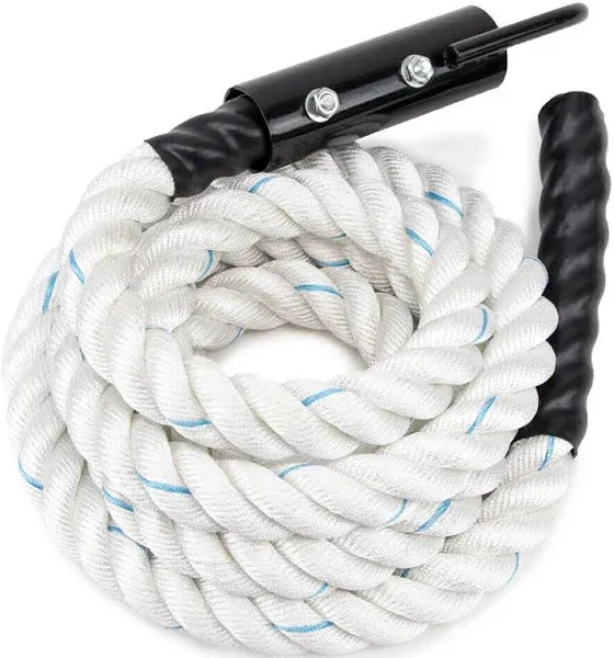 Gym White Climbing Rope Enhance your fitness 1.5 in Thick 10 Different Lengths