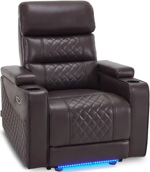 Lovupet Home Theater Seating, Power Recliner with Adjustable Headrest,USB HTS432